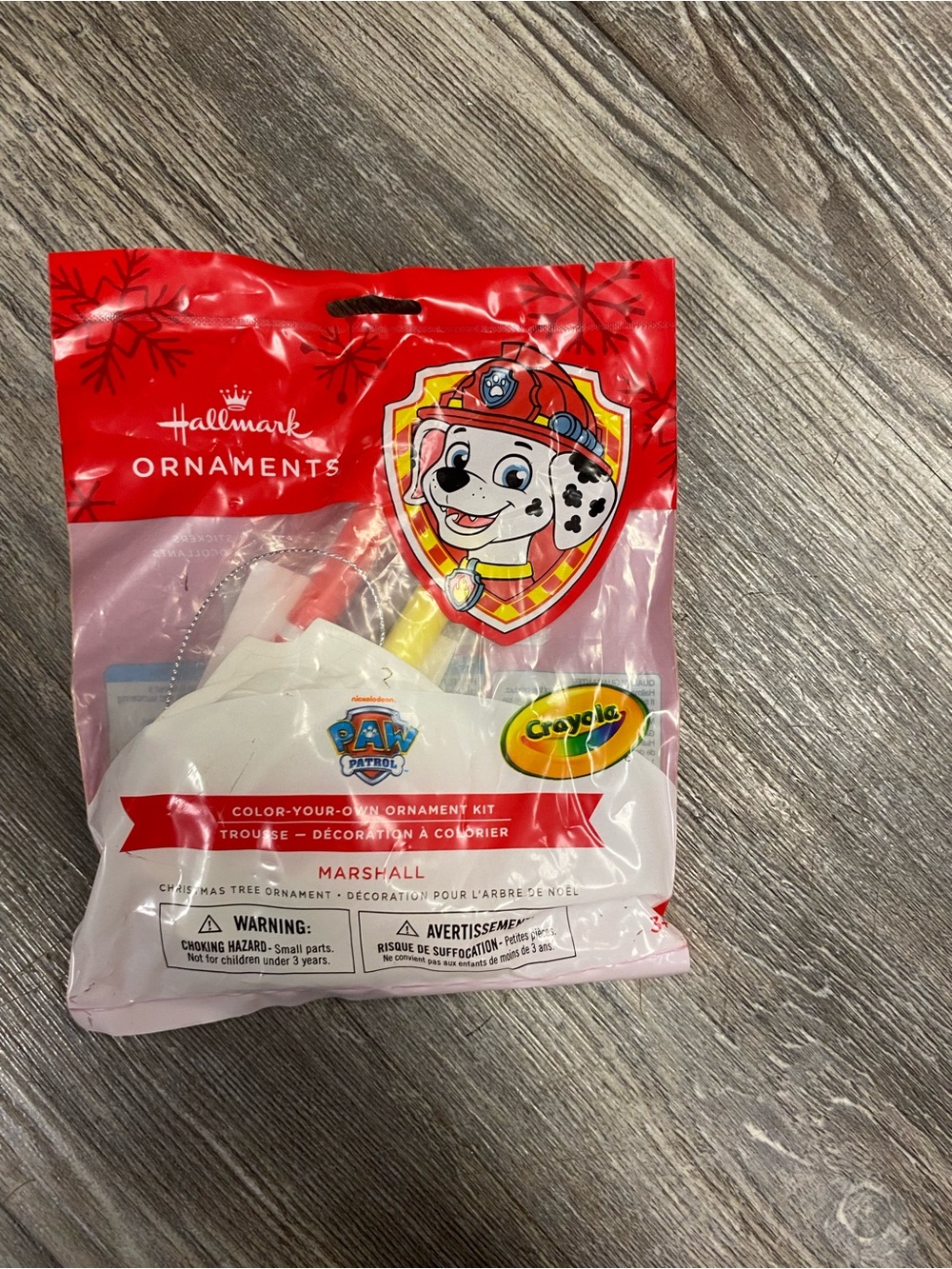 Hallmark Paw Patrol Marshall Color-Your-Own Ornament Kit - Red
